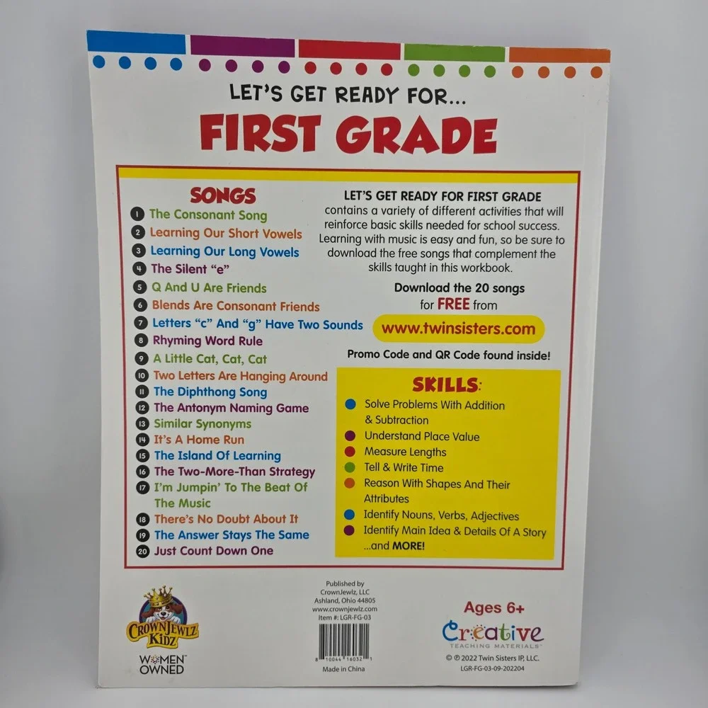 Creative Teaching Materials Lets Get Ready‎ for First Grade Workbook